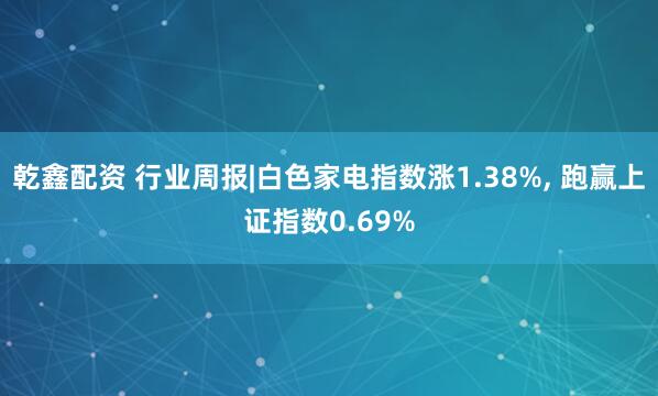 乾鑫配资 行业周报|白色家电指数涨1.38%, 跑赢上证指数0.69%